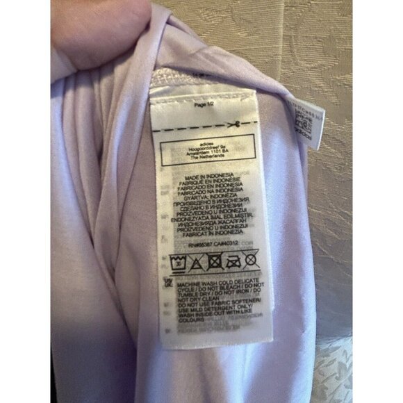 Adidas Tank Sleeveless Own The Run Purple Tint  Raceback NWT Size S Thin Running - Picture 9 of 10